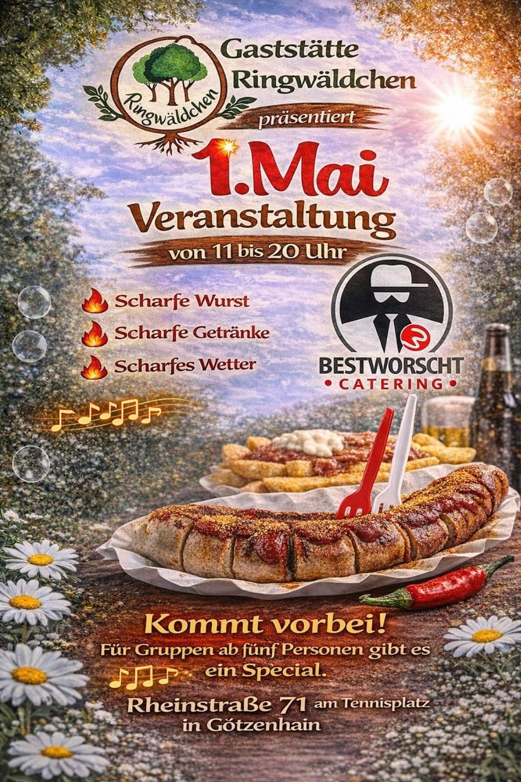 Gaststätte Ringwäldchen präsentiert: Erster Mai Veranstaltung