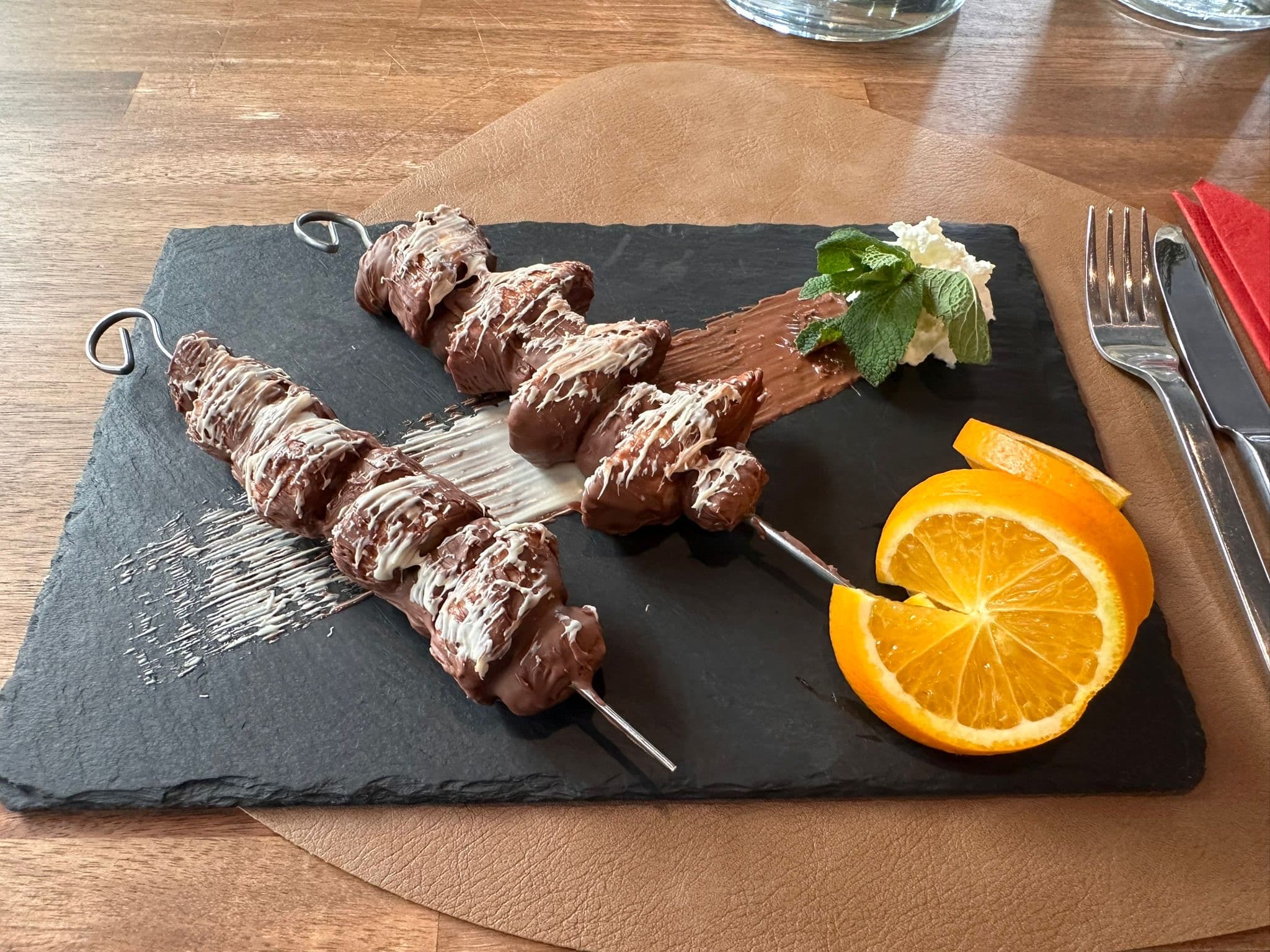 Essen in der Gaststätte Ringwäldchen